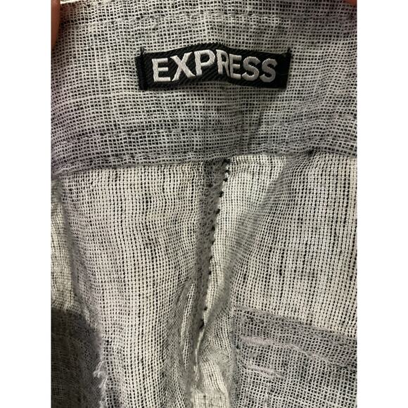 Express White Linen Sailor Shorts - Size 2 - Picture 3 of 4